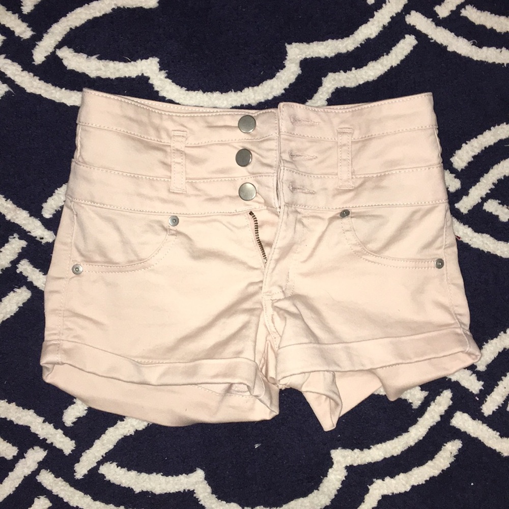 Baby Pink high waisted shorts